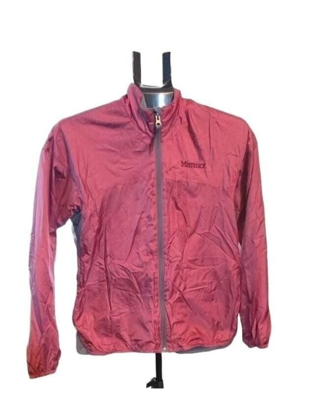 Marmot Women's Full Zip Lightweight Windbreaker Jacket Size Small Red
